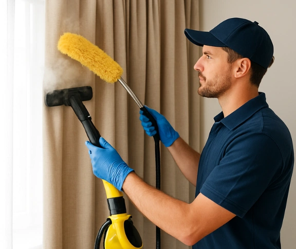 Trusted drapes cleaning technician Matty Curtain Cleaning attwood-vic QLD