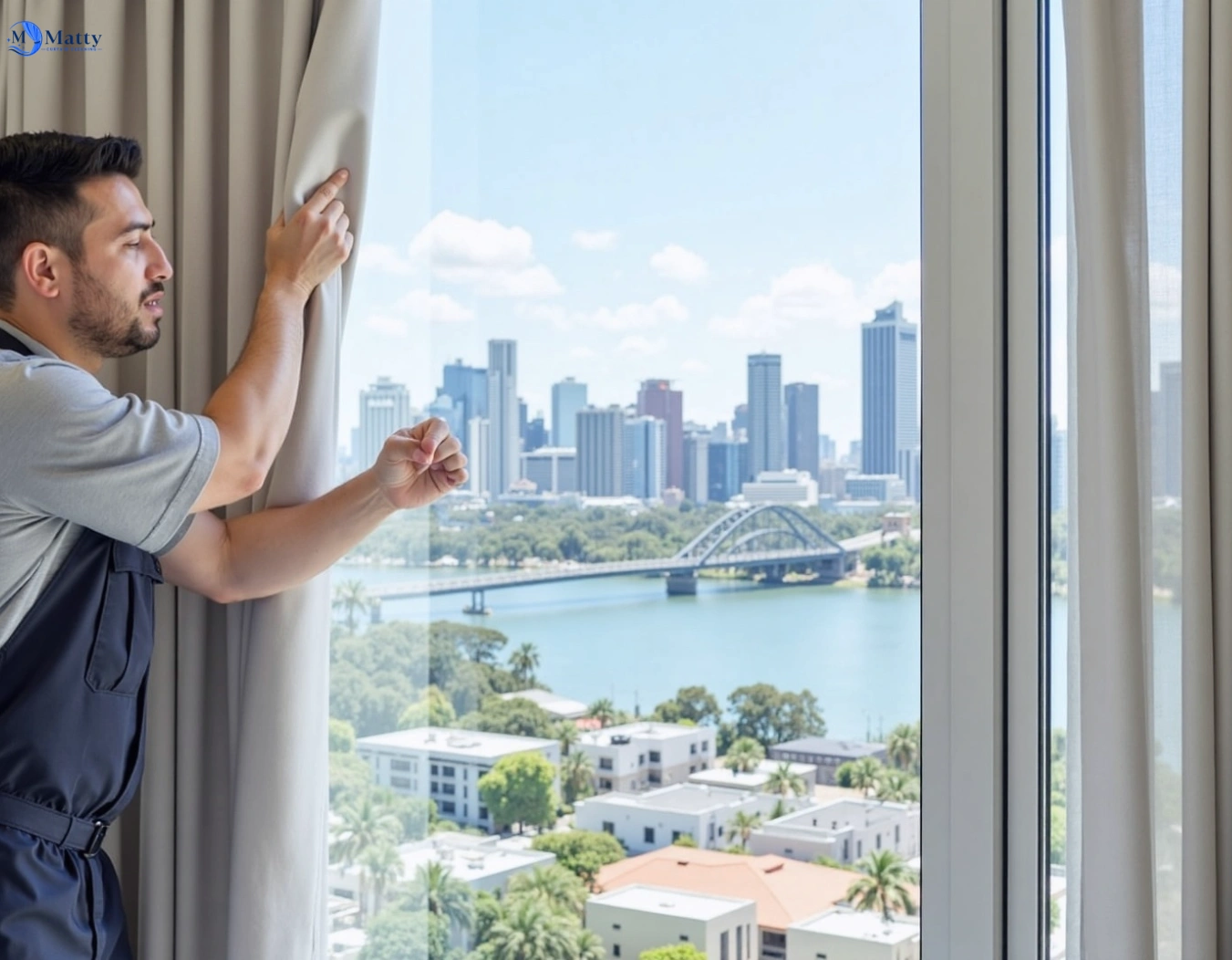 Professional curtain steam cleaning service attwood-vic QLD by Matty Curtain Cleaning